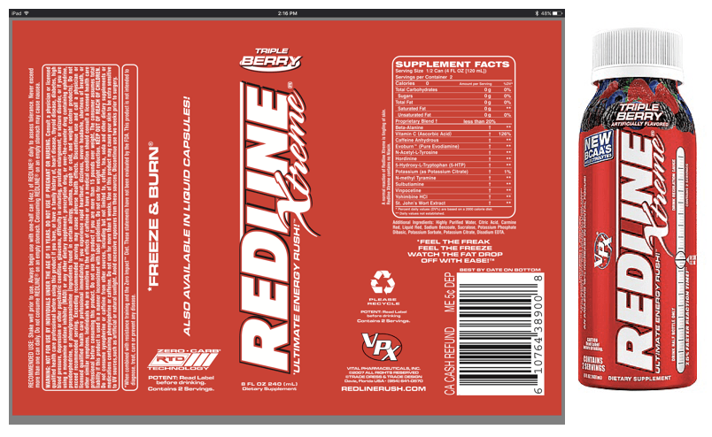 redline energy drink caffeine amount